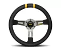 Universal (Drifting) (Anthracite Center, Black Suede With Black Inner Stitching and Yellow Center Marker) (330mm Diameter) (3.4