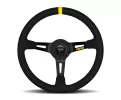 Universal (MOD. 08) (Black Center, Black Suede With Black Inner Stitching and Yellow Center Marker) (350mm Diameter) (3.4