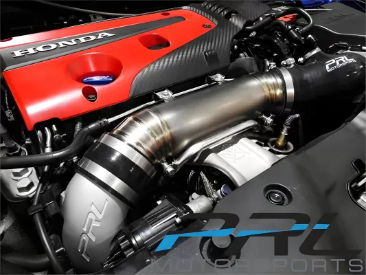 Honda Civic - 2017 to 2021 - 4 Door Hatchback [FK8 Type R, FK8 Type R Limited] (Polished Titanium Inlet Pipe) (For PRL HVI Intake With Street MAF)