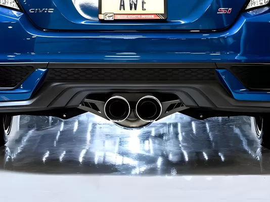 Honda Civic - 2017 to 2020 - 2 Door Coupe [Si] (Touring Edition) (Dual Chrome Double Walled Slash Cut Tips) (Includes Front Pipe)