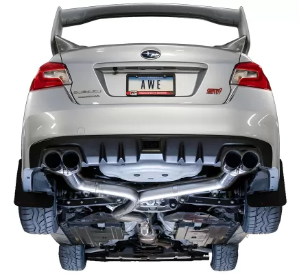 Subaru WRX STI - 2011 to 2014 - Sedan [All] (Track Edition) (Quad Chrome Double Walled Slash Cut Tips)