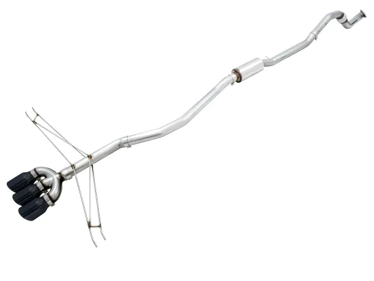 Honda Civic - 2017 to 2020 - 2 Door Coupe [Si] (Track Edition) (Triple Diamond Black Double Walled Slash Cut Tips) (Includes Front Pipe)