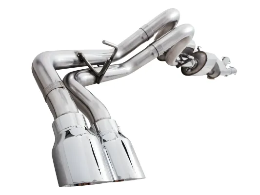 Toyota Tacoma - 2016 to 2023 - All [Limited, SR, SR5, TRD Off Road, TRD PRO, TRD Sport, Trail] with 3.5L & 4WD/RWD (0FG Edition) (Cat-Back) (Dual Chrome Silver Tips) (Standard Bumper Only)