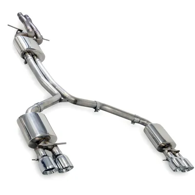 Audi A6 - 2016 to 2018 - Sedan [3.0 TFSI Premium Plus quattro, 3.0 TFSI Premium quattro, 3.0 TFSI Prestige quattro, 3.0 TFSI Sport quattro, 3.0T Competition Prestige quattro, 3.0T Premium Plus quattro, 3.0T Prestige quattro] (Touring Edition) (Quad Chrome Silver Tips)