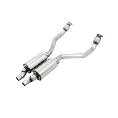 Audi A6 - 2012 to 2018 - Sedan [3.0 TFSI Premium Plus quattro, 3.0 TFSI Premium quattro, 3.0 TFSI Prestige quattro, 3.0 TFSI Sport quattro, 3.0T Competition Prestige quattro, 3.0T Premium Plus quattro, 3.0T Premium quattro, 3.0T Prestige quattro] (Downpipes) (Resonated) (For AWE Touring and Track Exhaust Systems)