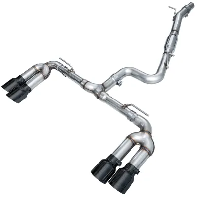 Audi S3 - 2022 to 2026 - Sedan [All] (Track Edition) (Quad Diamond Black Double Walled Slash Cut Tips)