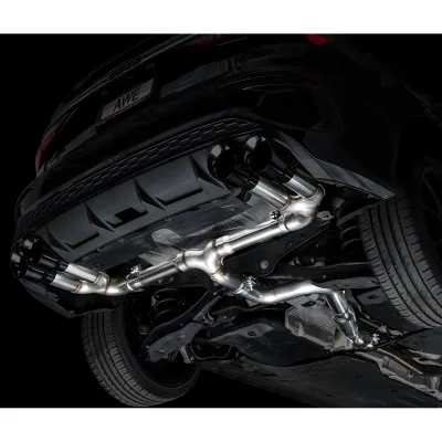 Audi S3 - 2022 to 2026 - Sedan [All] (Track Edition) (Quad Diamond Black Double Walled Slash Cut Tips)