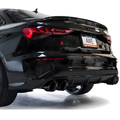 Audi S3 - 2022 to 2026 - Sedan [All] (Touring Edition) (Quad Diamond Black Double Walled Slash Cut Tips)