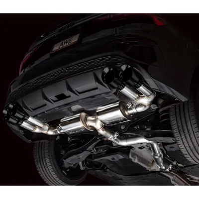 Audi S3 - 2022 to 2026 - Sedan [All] (Touring Edition) (Quad Diamond Black Double Walled Slash Cut Tips)