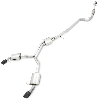 Audi A4 - 2017 to 2018 - Sedan [2.0 TFSI Premium Plus quattro, 2.0 TFSI Premium quattro, 2.0 TFSI Prestige quattro] (Touring Edition) (Dual Diamond Black Double Walled Tips) (Includes Downpipe)