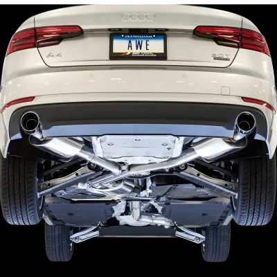 Audi A4 - 2017 to 2018 - Sedan [2.0 TFSI Premium Plus quattro, 2.0 TFSI Premium quattro, 2.0 TFSI Prestige quattro] (Touring Edition) (Dual Diamond Black Double Walled Tips) (Includes Downpipe)