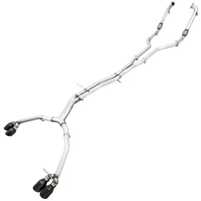 Audi S5 - 2018 to 2024 - 4 Door Hatchback [All] (Track Edition) (Quad Diamond Black Double Walled Tips) (Non-Resonated)