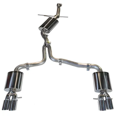 Audi A5 - 2010 to 2017 - All [2.0T Premium Plus quattro, 2.0T Premium quattro, 2.0T Prestige quattro, Sport quattro] (Touring Edition) (Quad Chrome Silver Tips)