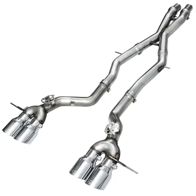 BMW 2 Series M2 - 2023 to 2025 - Coupe [All] (Track Edition) (Quad Chrome Silver Double Walled Slash Cut Tips)