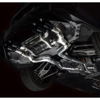 BMW 2 Series M2 - 2023 to 2025 - Coupe [All] (SwitchPath Edition) (Quad Diamond Black Double Walled Slash Cut Tips)