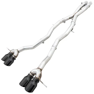 BMW 4 Series M4 - 2021 to 2026 - Coupe [All] (Track Edition) (Quad Diamond Black Double Walled Slash Cut Tips)