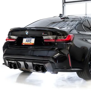 BMW 4 Series M4 - 2021 to 2026 - Coupe [All] (SwitchPath Edition) (Quad Diamond Black Double Walled Slash Cut Tips)