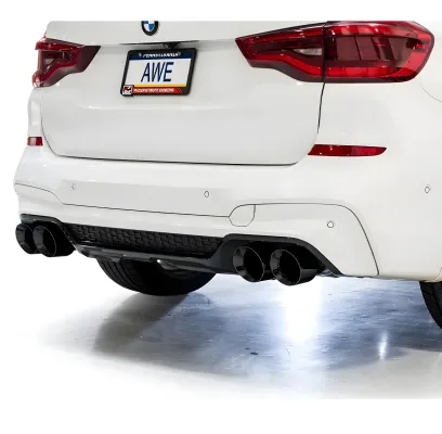 BMW X4 M - 2020 to 2025 - SUV [All] (SwitchPath Edition) (Axle Back) (Quad Diamond Black Double Walled Slash Cut Tips)