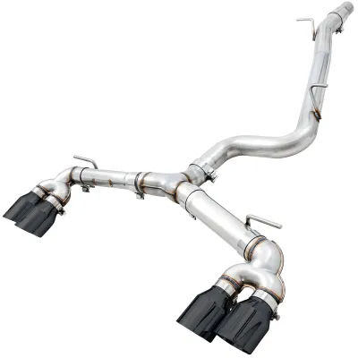 Volkswagen Golf R - 2015 to 2017 - Hatchback [All] (Track Edition) (Quad Diamond Black Double Walled Slash Cut Tips)