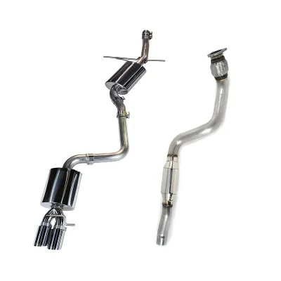 Audi A4 - 2009 to 2016 - 4 Door Sedan [2.0T Premium Plus quattro, 2.0T Premium quattro, 2.0T Prestige quattro] _or_ 4 Door Wagon [All] (Touring Edition) (Dual Diamond Black Tips) (Includes Resonated Downpipe)