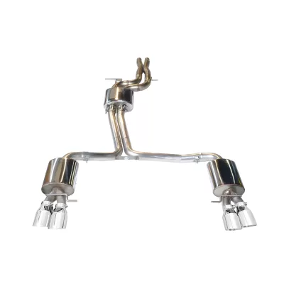 Audi S4 - 2010 to 2016 - Sedan [All] (Touring Edition) (Quad Chrome Silver Double Walled Tips) (4.0 Inch Tips)