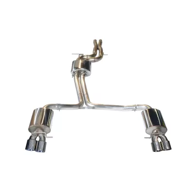 Audi S4 - 2010 to 2016 - Sedan [All] (Touring Edition) (Quad Chrome Silver Double Walled Tips) (3.5 Inch Tips)