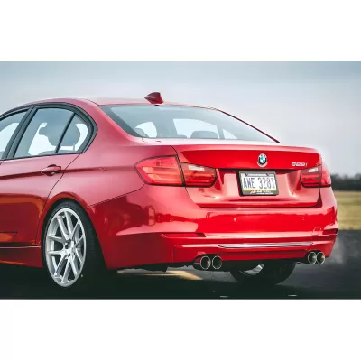 BMW 3 Series - 2012 to 2018 - 4 Door Sedan [328d, 328d xDrive, 328i 2.0L Turbo, 328i xDrive 2.0L Turbo] (Touring Edition) (Axle Back) (Quad Chrome Silver Tips) (With Bumper Template)