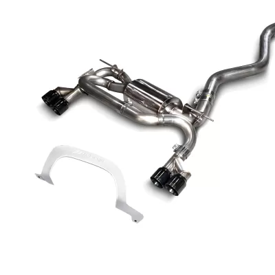 BMW 3 Series - 2012 to 2018 - 4 Door Sedan [328d, 328d xDrive, 328i 2.0L Turbo, 328i xDrive 2.0L Turbo] (Touring Edition) (Axle Back) (Quad Diamond Black Tips) (With Bumper Template)