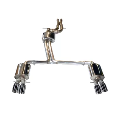 Audi S5 - 2013 to 2017 - Coupe [All] (Touring Edition) (Quad Chrome Silver Double Walled Tips) (4.0 Inch Tips)