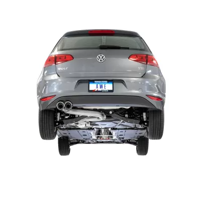 Volkswagen Golf - 2015 to 2017 - All [All] (Track Edition) (For Pre-Facelift Models) (Dual Chrome Silver Double Walled Slash Cut Tips)