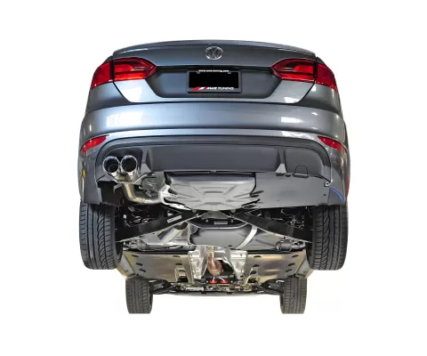 Volkswagen Jetta GLI - 2014 to 2018 - Sedan [All] (Track Edition) (Dual Polished Silver Double Walled Slash Cut Tips)