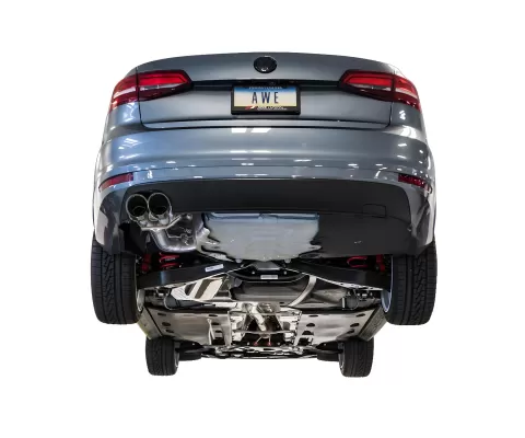Volkswagen Jetta - 2016 to 2018 - Sedan [S 1.4L Turbo, SE 1.4L Turbo, Wolfsburg Ed.] (Track Edition) (Dual Chrome Silver Double Walled Slash Cut Tips)