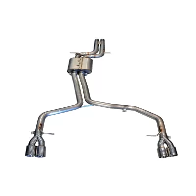 Audi S4 - 2010 to 2016 - Sedan [All] (Track Edition) (Quad Chrome Silver Double Walled Tips) (3.5 Inch Tips)