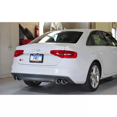 Audi S4 - 2010 to 2016 - Sedan [All] (Touring Edition) (Quad Chrome Silver Double Walled Tips) (4.0 Inch Tips)