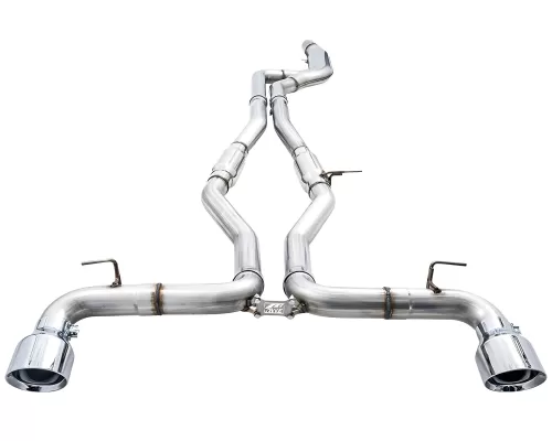 Toyota GR Supra - 2020 to 2025 - Coupe [All Except 2.0] (Track Edition) (Dual Chrome Double Walled Slash Cut Tips)