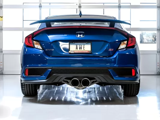 Honda Civic - 2017 to 2020 - 2 Door Coupe [Si] (Touring Edition) (Dual Chrome Double Walled Slash Cut Tips) (Includes Front Pipe)