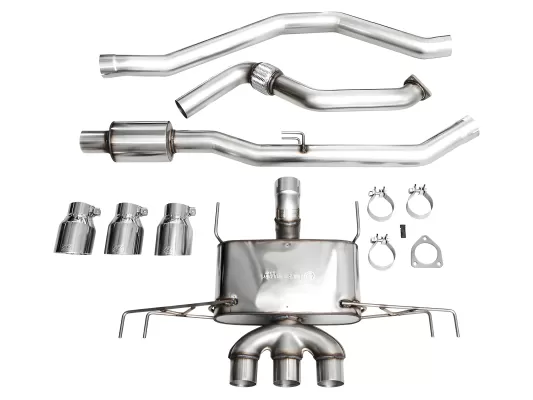 Honda Civic - 2023 to 2026 - Hatchback [FL5 Type R] (Touring Edition) (Triple Chrome Double Walled Slash Cut Tips) (Includes Front Pipe)