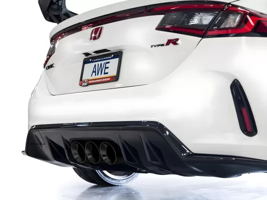 Honda Civic - 2023 to 2026 - Hatchback [FL5 Type R] (Touring Edition) (Triple Diamond Black Double Walled Slash Cut Tips) (Includes Front Pipe)