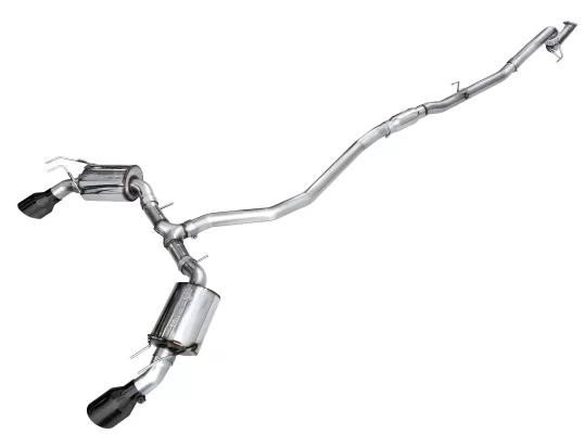 Acura Integra - 2023 to 2026 - Hatchback [All Except Type S] (Track Edition) (Dual Diamond Black Double Walled Slash Cut Tips) (Includes Front Pipe)