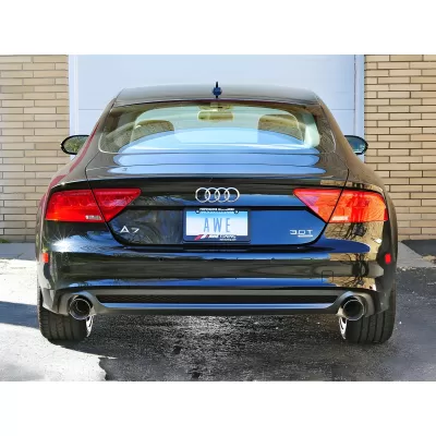 Audi A7 - 2012 to 2015 - Sedan [All] (Touring Edition) (Cat-Back) (Dual Chrome Silver Tips)