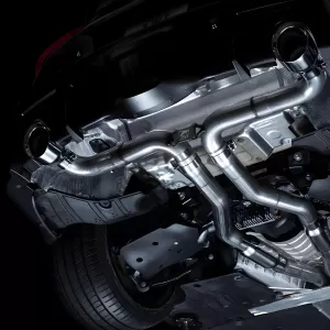 Toyota GR Supra - 2020 to 2025 - Coupe [All Except 2.0] (Track Edition) (Dual Chrome Double Walled Slash Cut Tips)