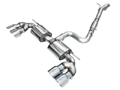 Volkswagen Golf R - 2022 to 2026 - Hatchback [All] (Touring Edition) (Cat-Back) (Quad Chrome Silver Tips)