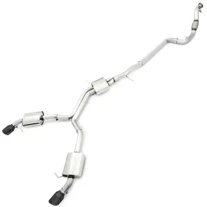 Audi A4 - 2017 to 2018 - Sedan [2.0 TFSI Premium Plus quattro, 2.0 TFSI Premium quattro, 2.0 TFSI Prestige quattro] (Touring Edition) (Dual Diamond Black Double Walled Tips) (Includes Downpipe)