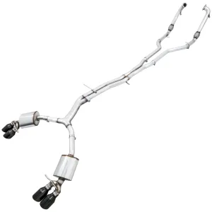 Audi S5 - 2018 to 2024 - 4 Door Hatchback [All] (Touring Edition) (Quad Diamond Black Double Walled Tips) (Non-Resonated)