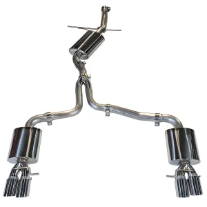 Audi A5 - 2010 to 2017 - All [2.0T Premium Plus quattro, 2.0T Premium quattro, 2.0T Prestige quattro, Sport quattro] (Touring Edition) (Quad Chrome Silver Tips)