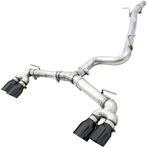 Volkswagen Golf R - 2015 to 2017 - Hatchback [All] (Track Edition) (Quad Diamond Black Double Walled Slash Cut Tips)