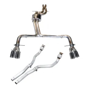 Audi S5 - 2013 to 2017 - Coupe [All] (Track Edition) (Quad Chrome Silver Double Walled Tips) (3.5 Inch Tips) (Includes Unresonated Downpipes)
