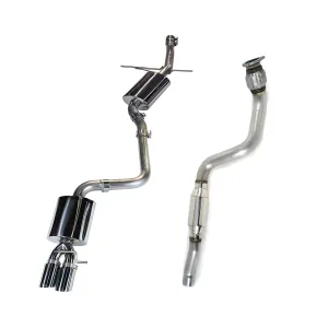 Audi A4 - 2009 to 2016 - 4 Door Sedan [2.0T Premium Plus quattro, 2.0T Premium quattro, 2.0T Prestige quattro] _or_ 4 Door Wagon [All] (Touring Edition) (Dual Diamond Black Tips) (Includes Resonated Downpipe)