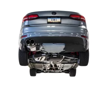 Volkswagen Jetta - 2016 to 2018 - Sedan [S 1.4L Turbo, SE 1.4L Turbo, Wolfsburg Ed.] (Touring Edition) (Dual Chrome Silver Double Walled Slash Cut Tips)