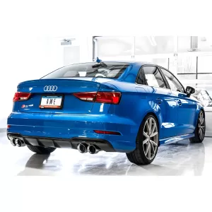 Audi S3 - 2015 to 2020 - Sedan [All] (Track Edition) (Quad Chrome Silver Double Walled Slash Cut Tips)
